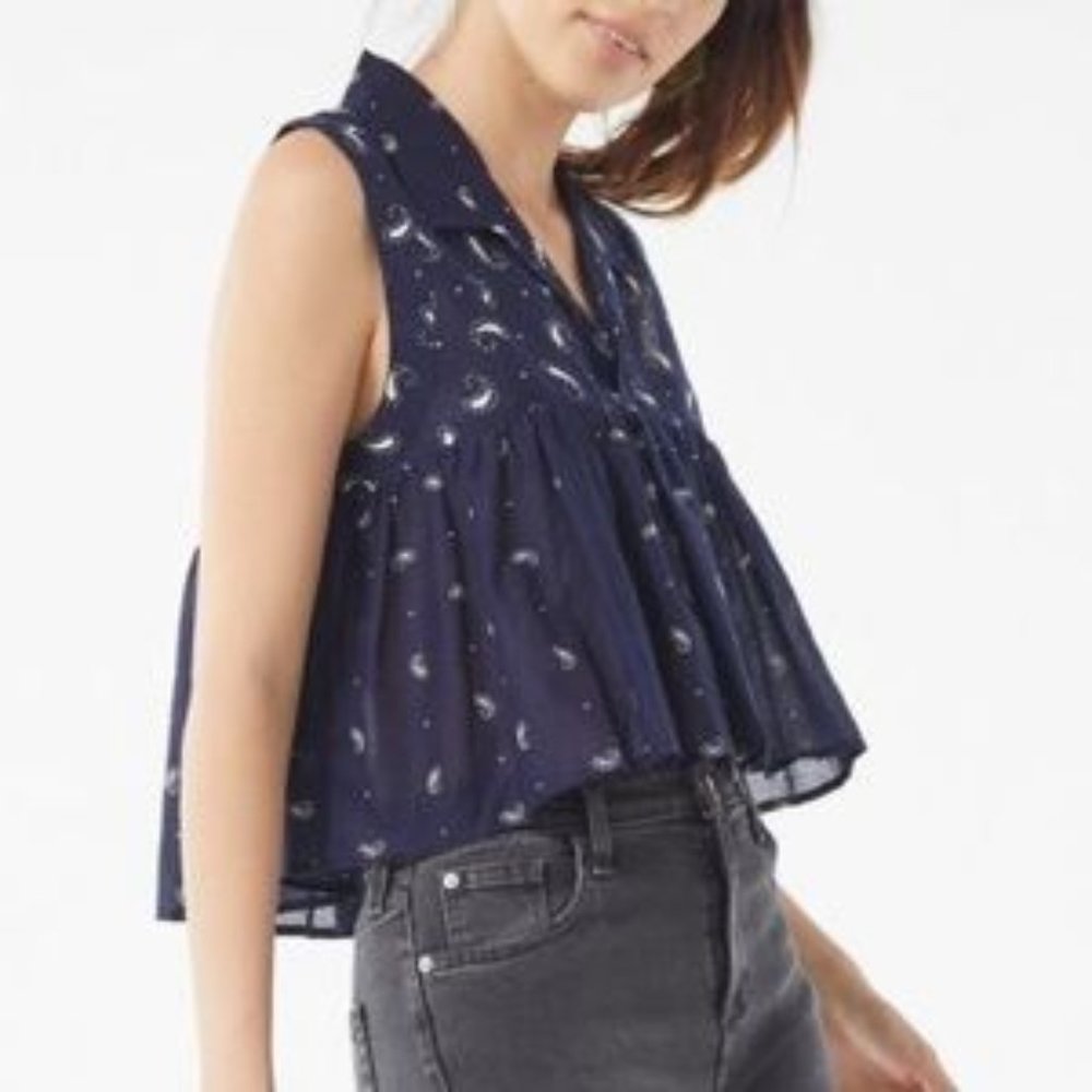 Urban Outfitters Paisley Print Sleeveless Top M